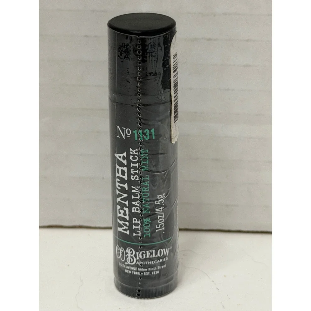 C.O. Bigelow Mentha Lip Balm Stick No 1131 Natural Mint No Shine .15oz New